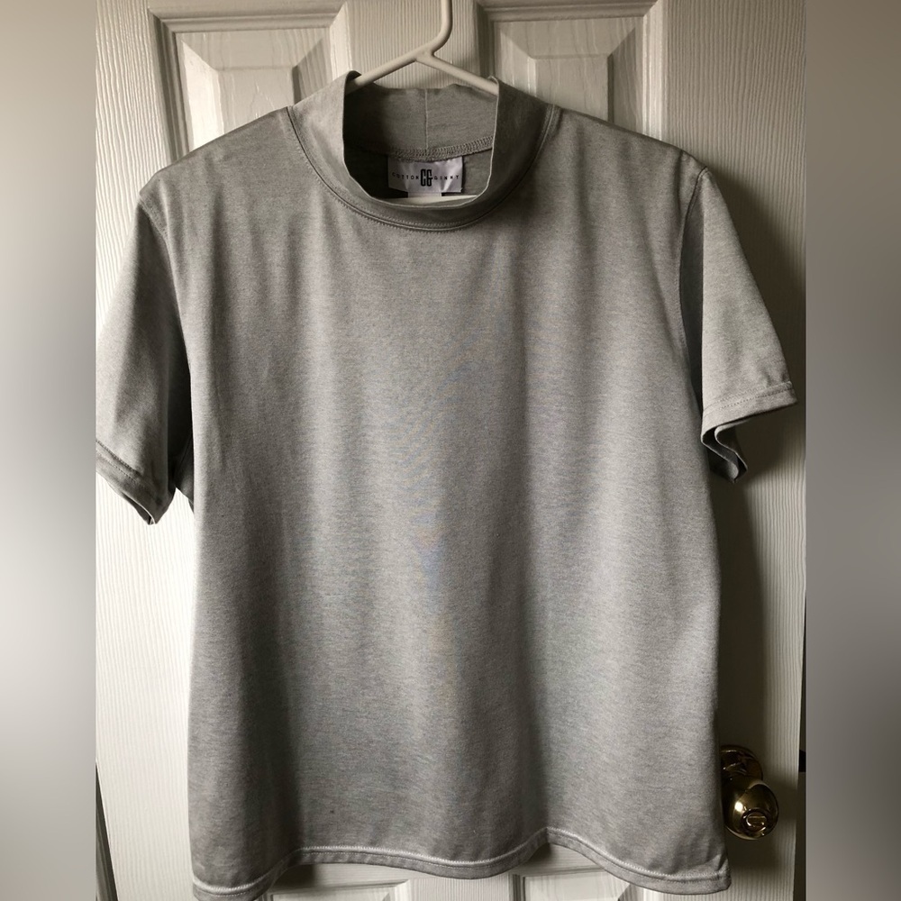Vintage Cotton Ginny Mock Neck Top